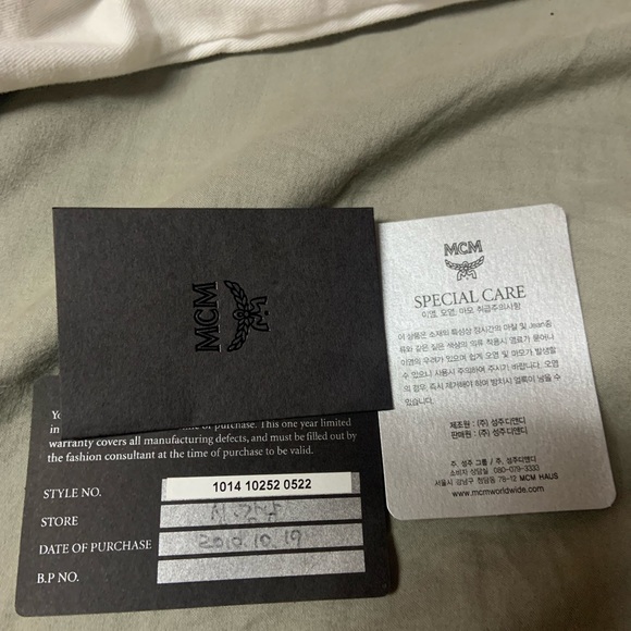 MCM Red Pink Stark Studded Medium Backpack - Picture 3 of 6